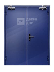 Противопожарная дверь ДПМ-02 2-го типа глухая двупольная без порога